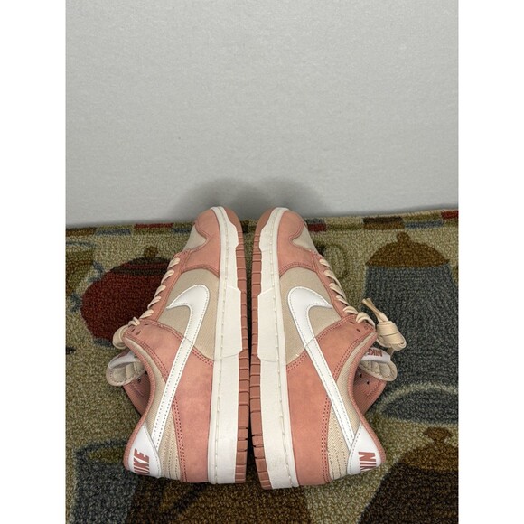 Nike Dunk Low PRM Men’s Red Stardust Sneakers Size 10.5 - Picture 4 of 5